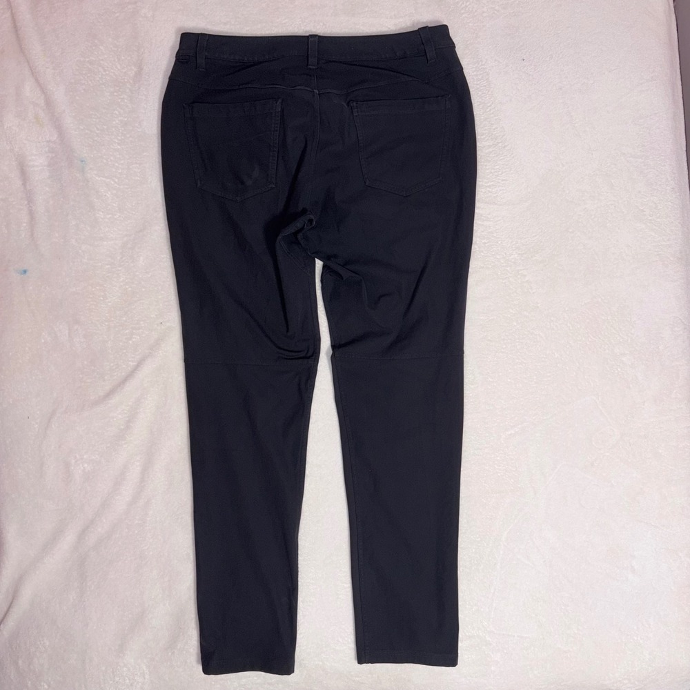 LULULEMON ABC Slim Fit Pant Mens 32 Black‎ Warpstreme Distressed Grunge Casual - Picture 6 of 13
